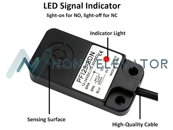 Autonics PFI25‑8DN elevator proximity switch sensor flat type 8mm sensing distance elevator replacement part